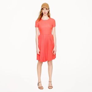 NWT J. Crew Pleated Silk Pocket Dress Sz 8
